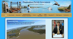 Desktop Screenshot of plaqueminesparish.com