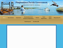 Tablet Screenshot of plaqueminesparish.com